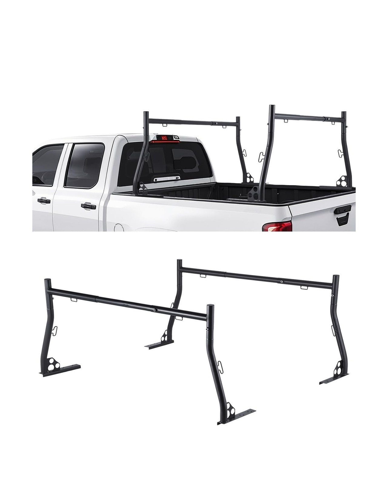 VEVOR Truck Ladder Rack, 49-73 in Width, Extendable Universal C… Fast USA SHIP