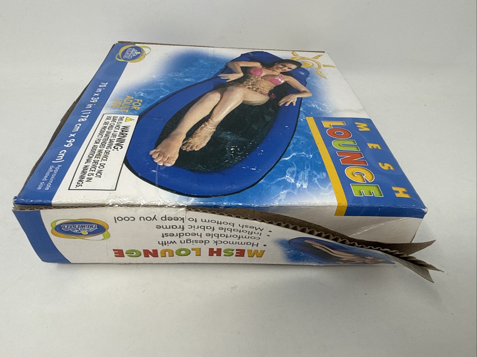 Intex The Wet Set Mesh Lounge 70″x 39” Pool Float 2010 #58833E