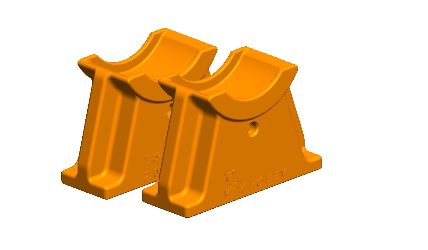 YAK Hobby 2″ Deluxe Seat Risers Old Town Sportsman PDL Kayaks – Orange