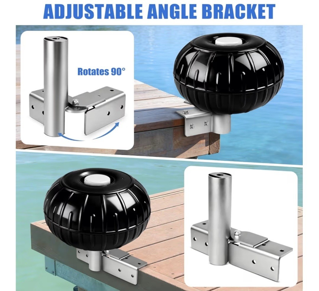 12″ Boat dock wheel & Corner Mount Bracket(Hot dipped galvanized steel) NEW