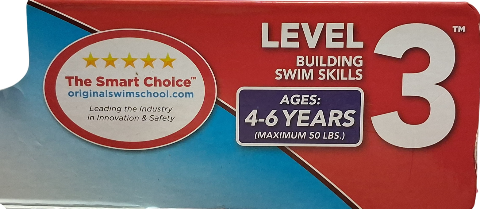 SwimSchool Ultra-Fit Tot Swimmer Float Level 3 Age 4-6 Years Pink 50LBS Max New