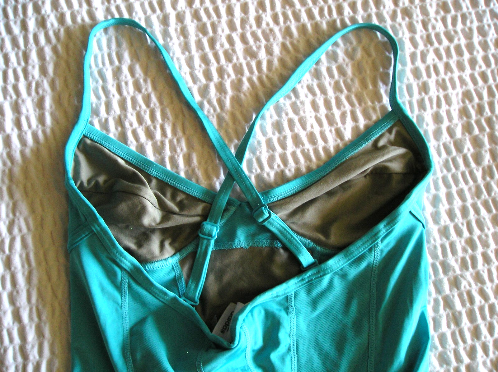 Adidas VINTAGE Stella McCartney Swim Suit 1 Piece Top-Pant Bottom Bikini sz 34″