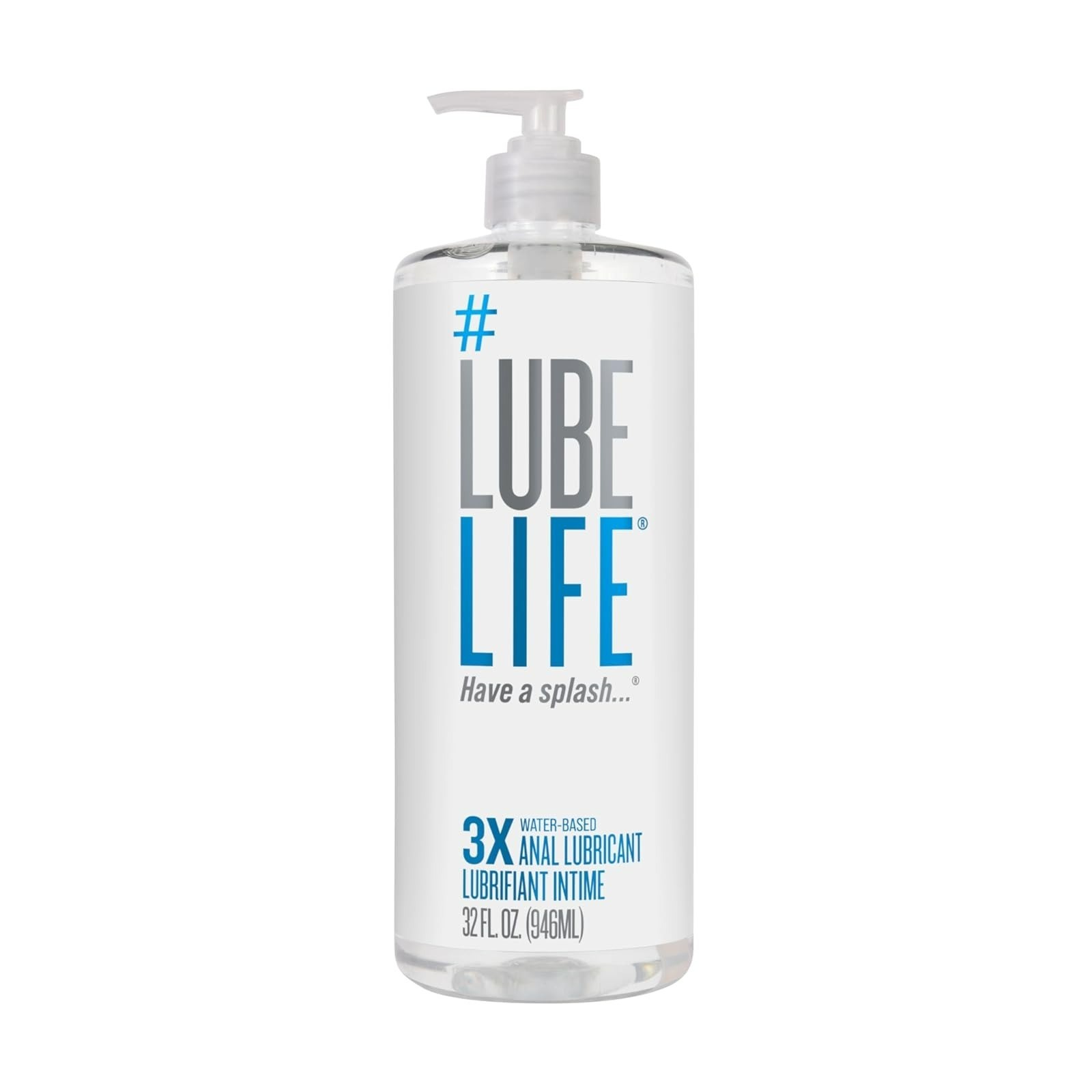 Lube Life 3X Anal Lube – Extra Thick Water Based Personal Lubricant 8 Fl Oz