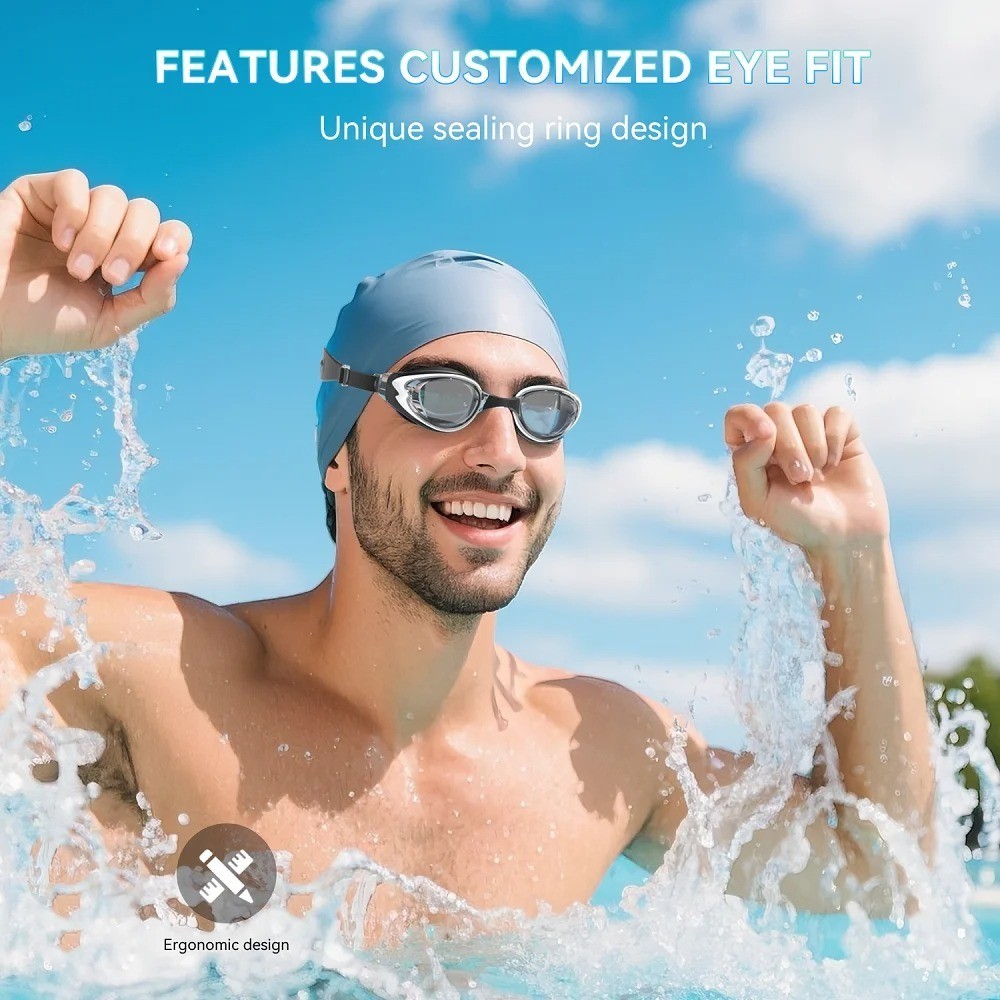 O Nation Clear Comfortable Swimming Goggles with UV- Anti-Fog Swim Glasses