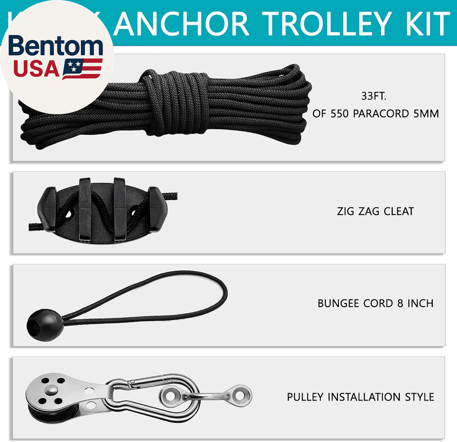 Kayak Anchor Trolley Kit Anchor Wizard Kayak Leverlock Anchor Trolley,Anchor Sys