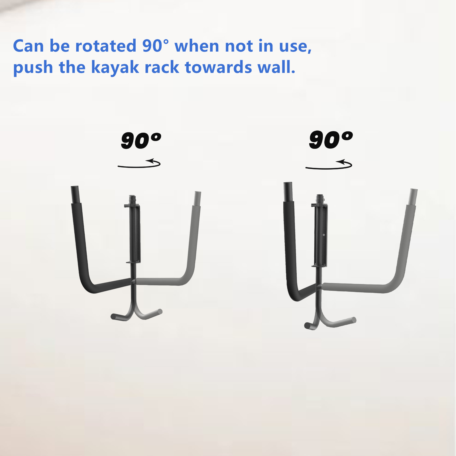 Folding Kayak Storage Wall Mount Hanger Rack for Canoe Paddle Kayak Hanging Hook