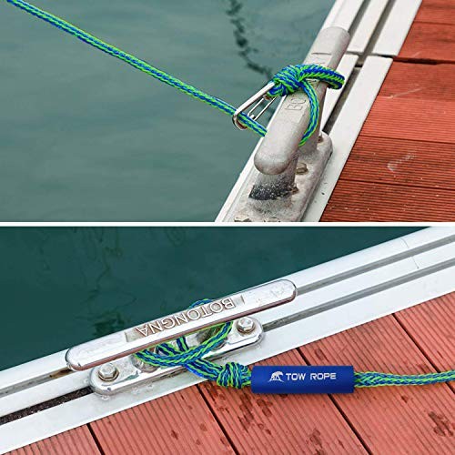 PWC Dock Lines Mooring Rope Bungee Dock Lines with Foam 2pack 0.39inch*10ft
