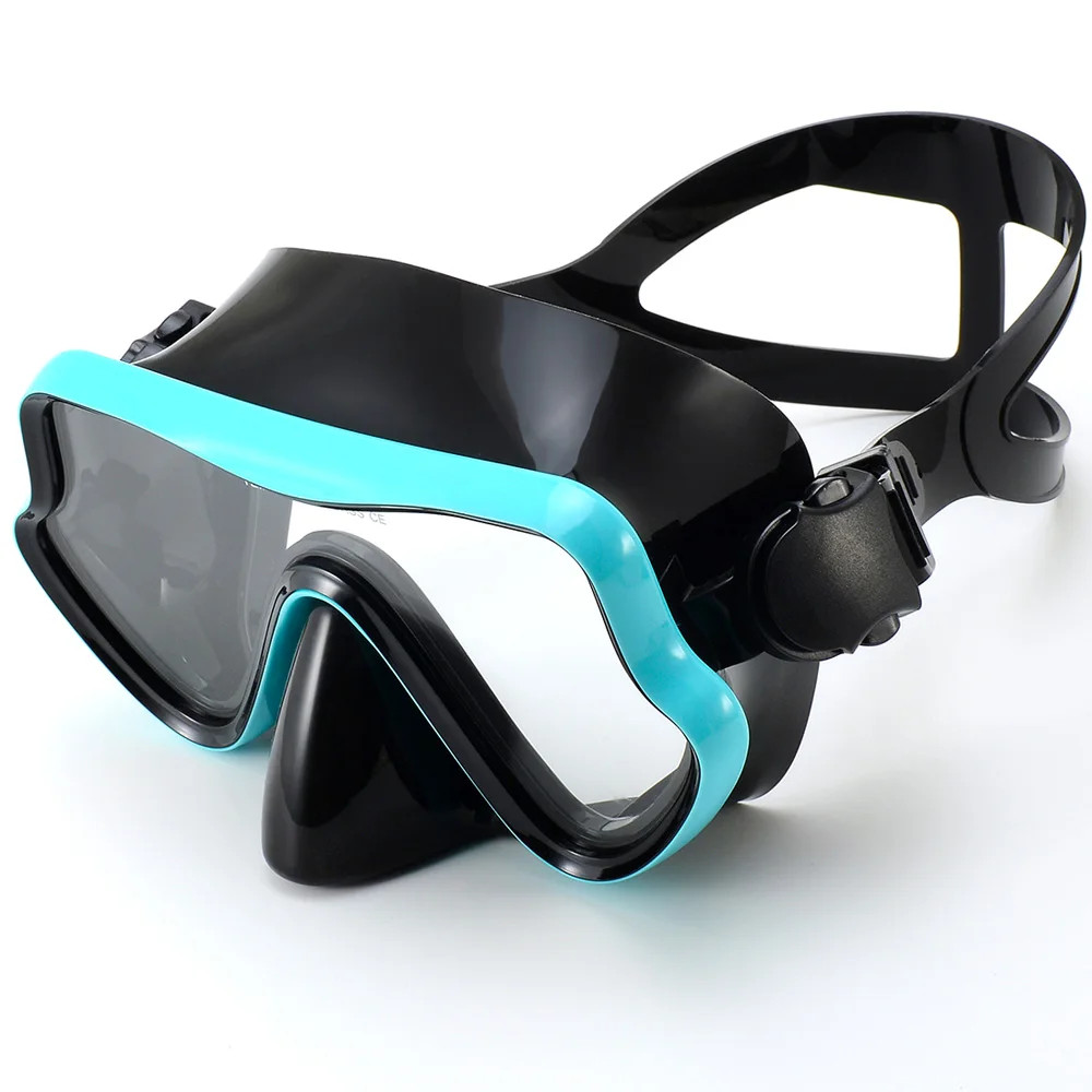 Diving Mask Snorkeling Goggles Panoramic HD Tempered Glass Anti Fog Mask Swim