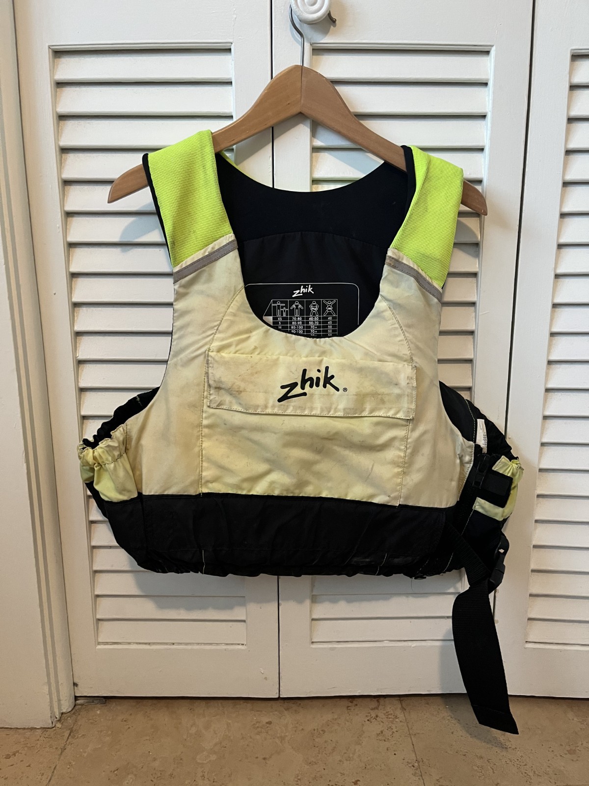 Zhik Performance Racing Sailing PFD Life Vest 50N Adult XL Bright Yellow