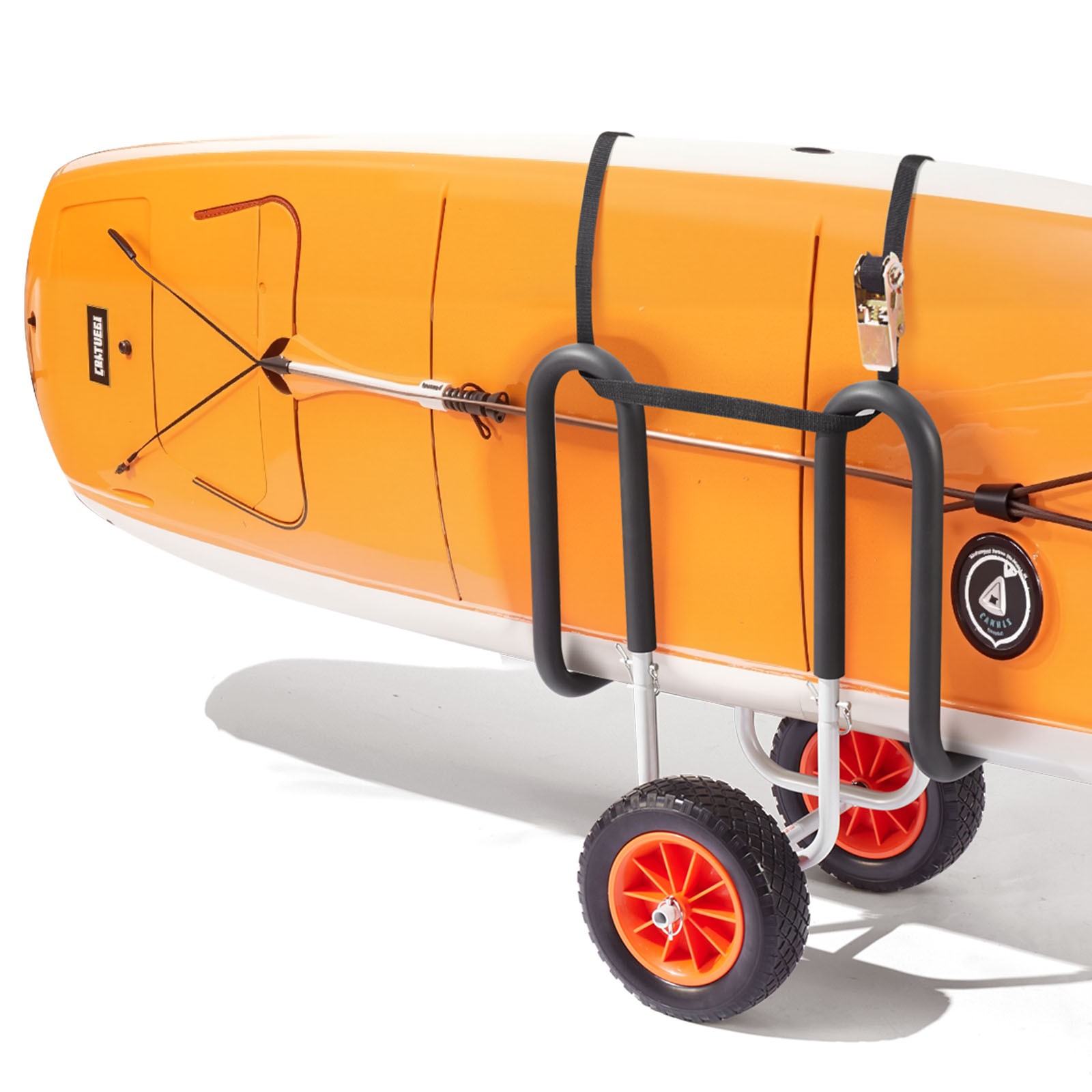 VEVOR Kayak Cart 150 lbs Stand Up Paddle Board Trolley with 10 in Rubber Tires