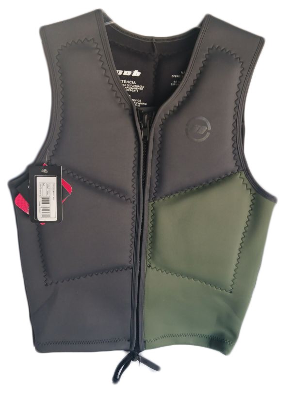 NOB COLETE IMPACT KITE Green & Gray Neoprene Flotation Vest Size M NWT