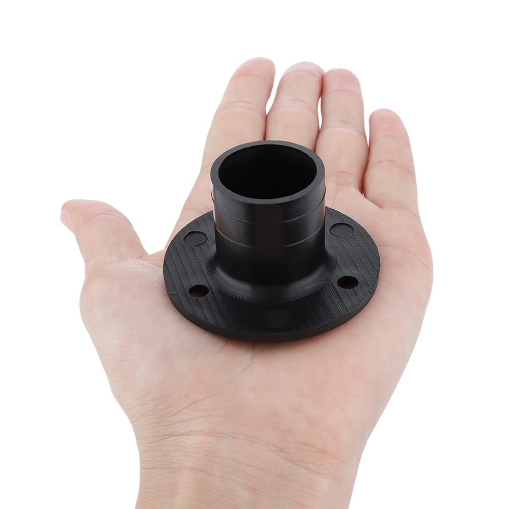 VTurboWay 2 Pcs Nylon 53 x 30mm Boat Floor Deck Drain Fit for Small, Black
