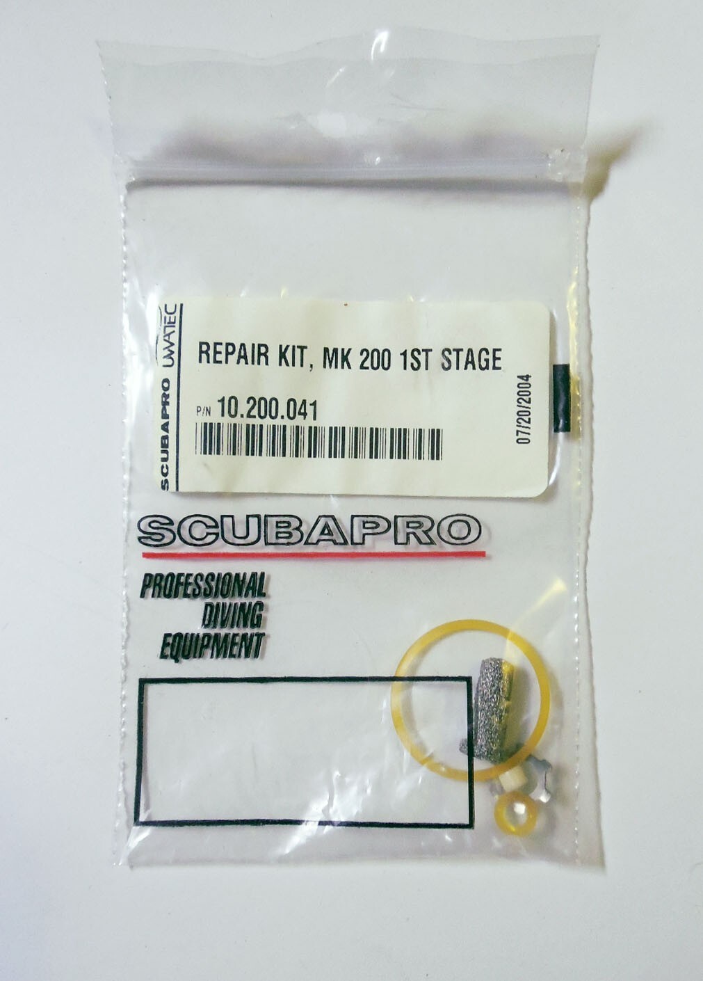 SCUBAPRO MK 200 FIRST STAGE REPAIR KIT P/N 10.200.41 – NEW OLD STOCK!