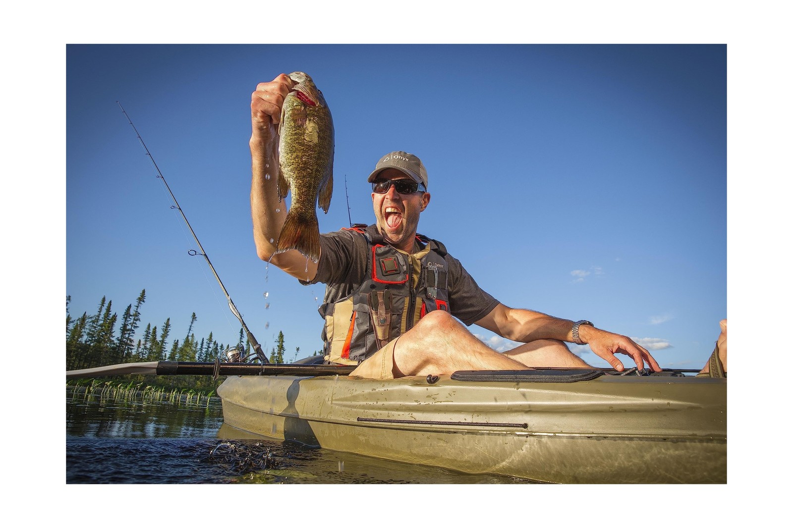 Onyx Kayak Fishing Life Jacket – USCGA PFD/Life Jacket with Multiple Pocke