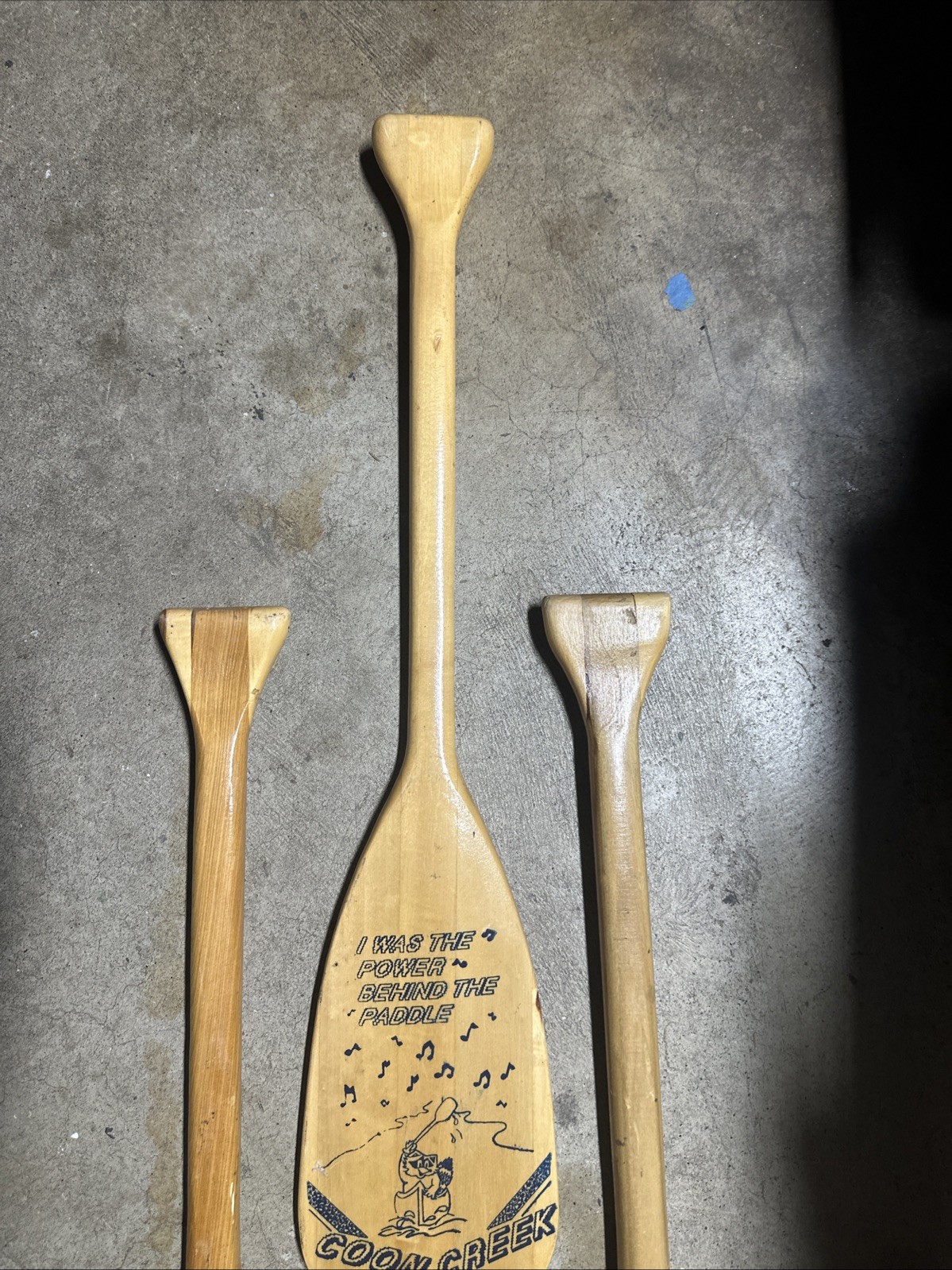Lit 3 Caviness FEATHER BRAND 29.5” Paddles Canoe Kayak Rafting Boat Wooden Oars.