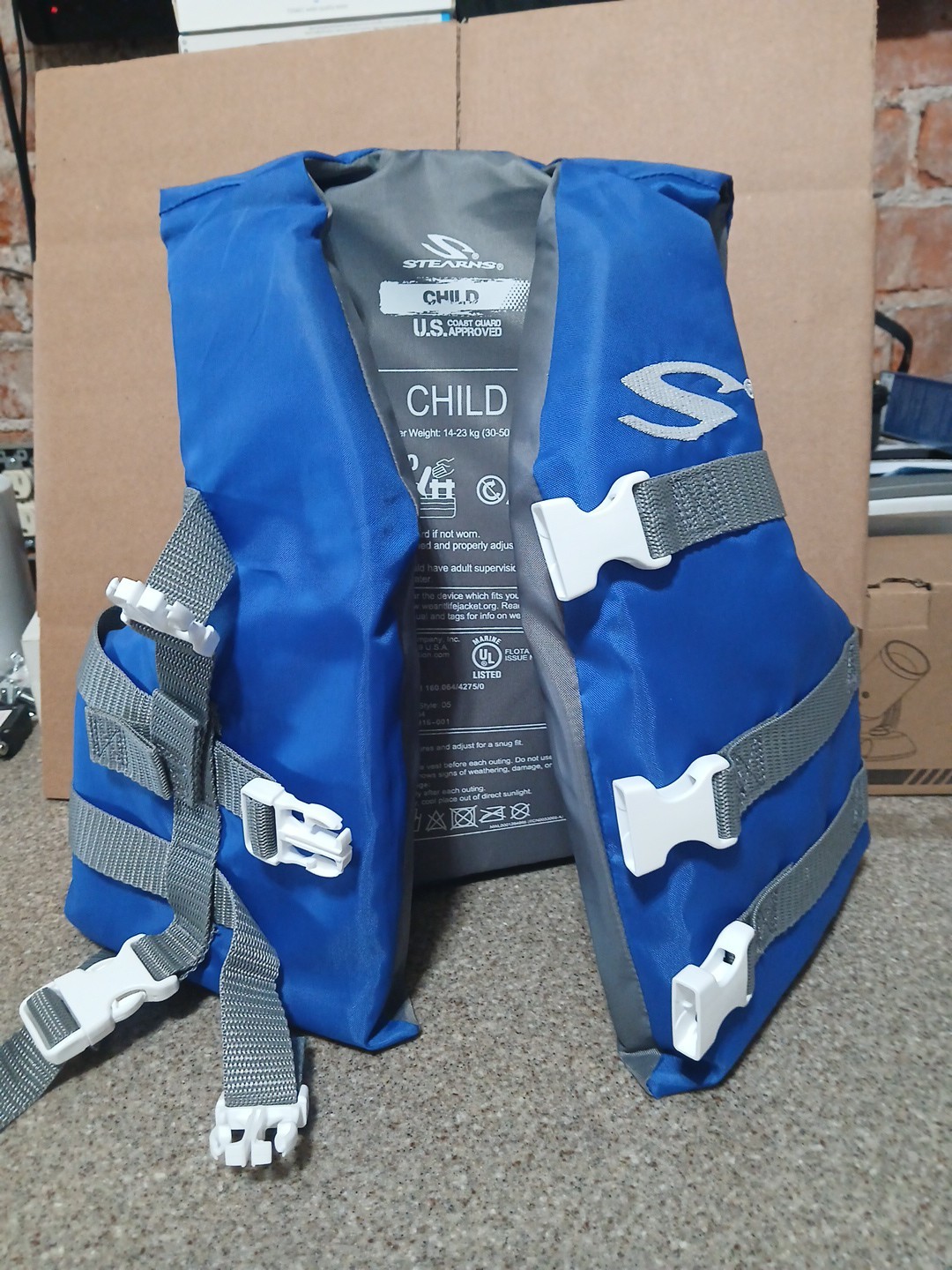 STERNS Child Life Jacket blue, white & gray