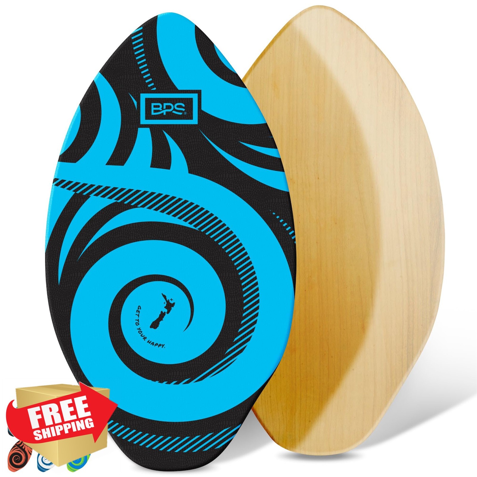 BPS Koru Skimboard Black 35 Inch