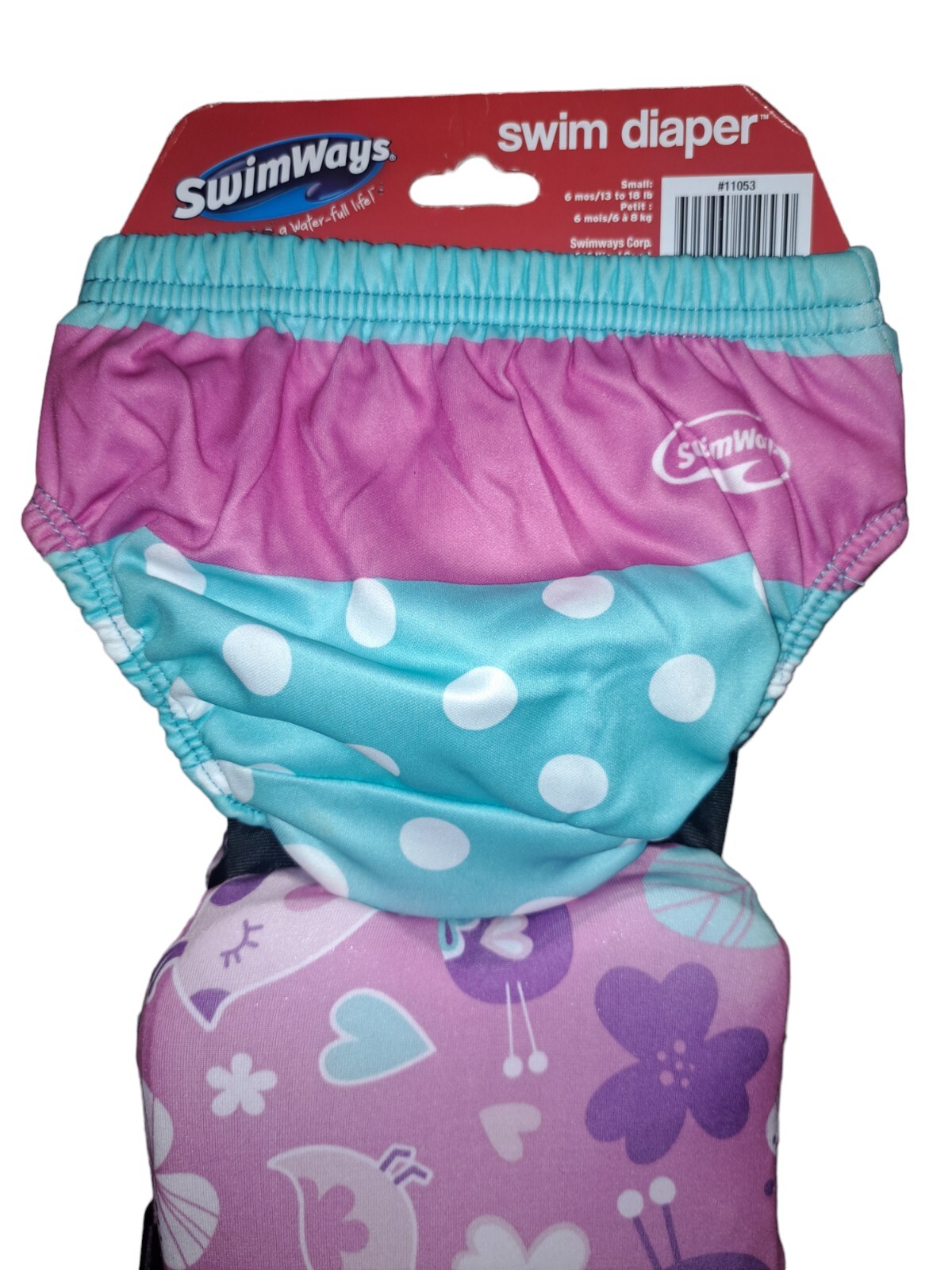 SwimWays Power Swimr Training Swim Diaper – Medium (3-6 Years, 35-55lb) (Flaw)