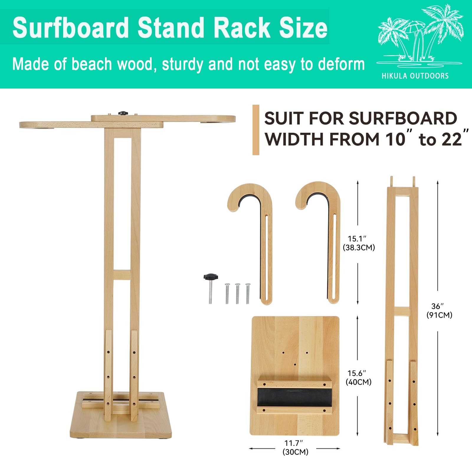 Surfboard Stand Racks, Indoor Display Stand Shortboard and Longboard Organize…