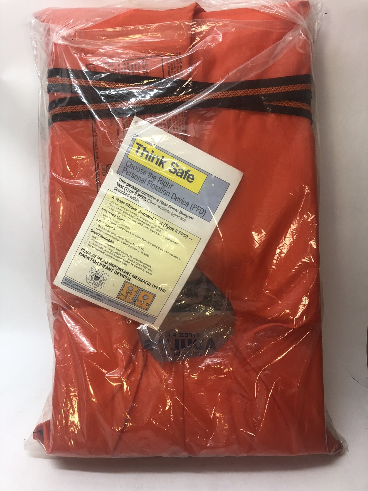 KENT BUOYANT LIFE VEST TYPE II P.F.D ADULT U.S COAST GUARD APPROVED Over 90 LBS