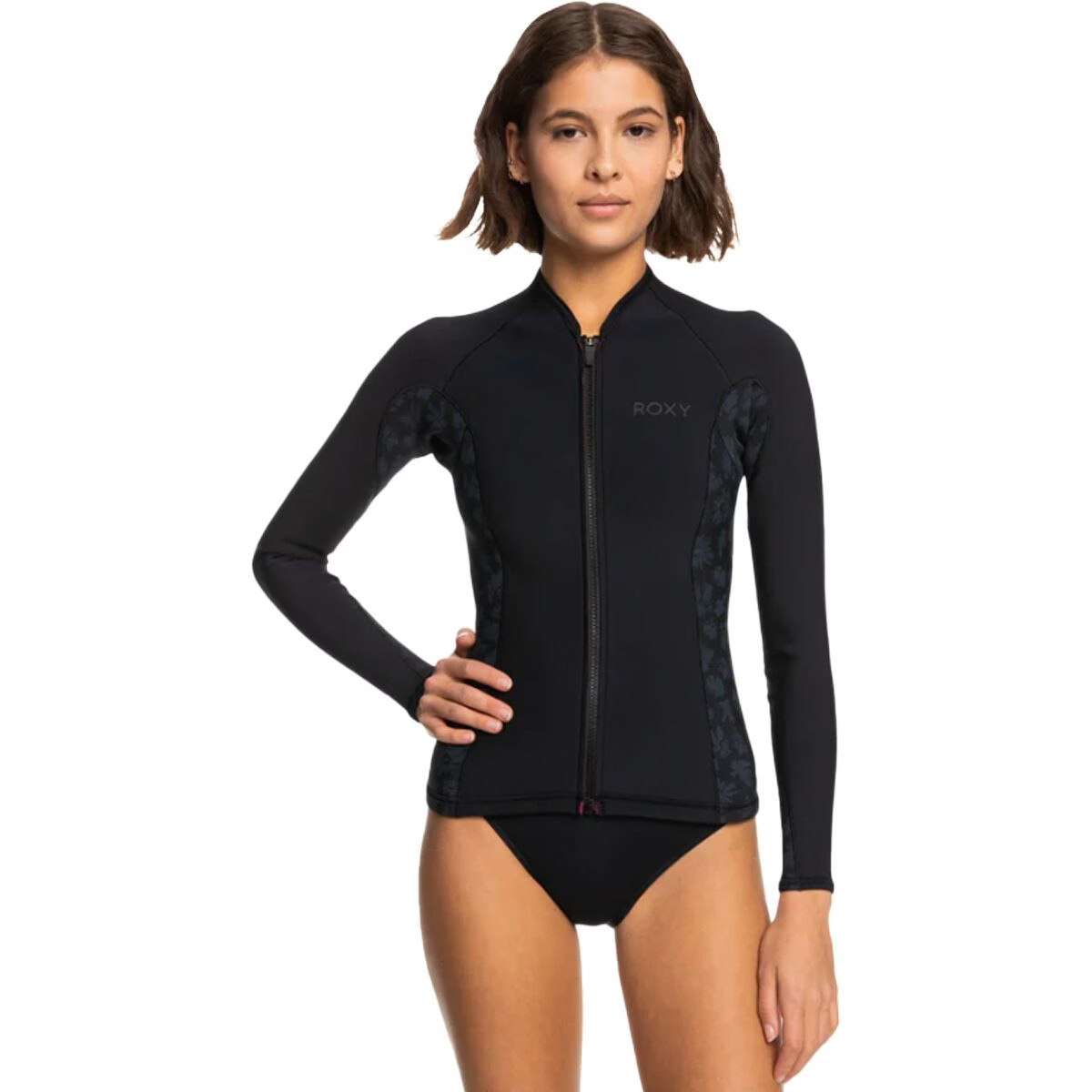 Roxy 1.0 Swell Series Jacket Zip Qlock – Women’s Black, 4