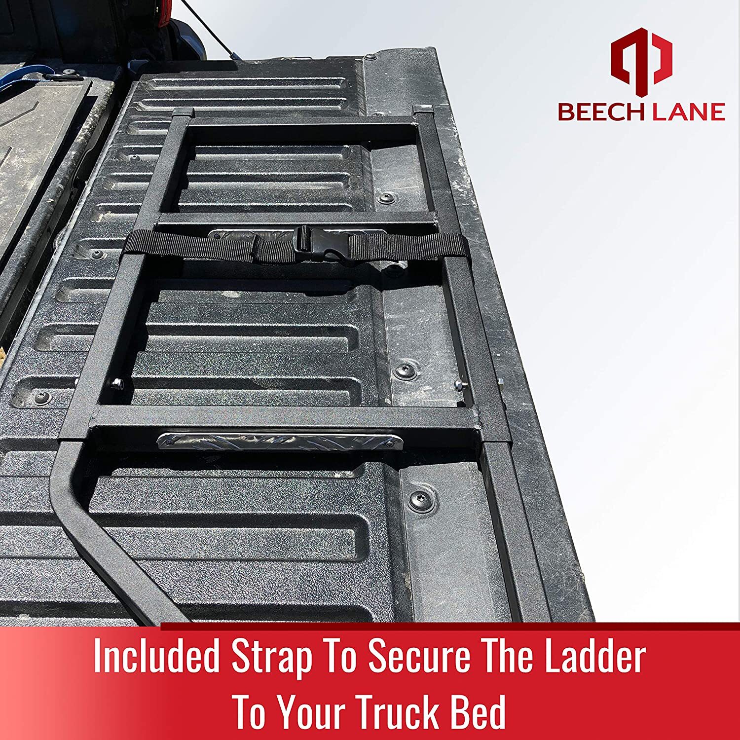 Tailgate Ladder Truck Pickup Step Ford F150 F250 Chevy Dodge Ram Tundra Black