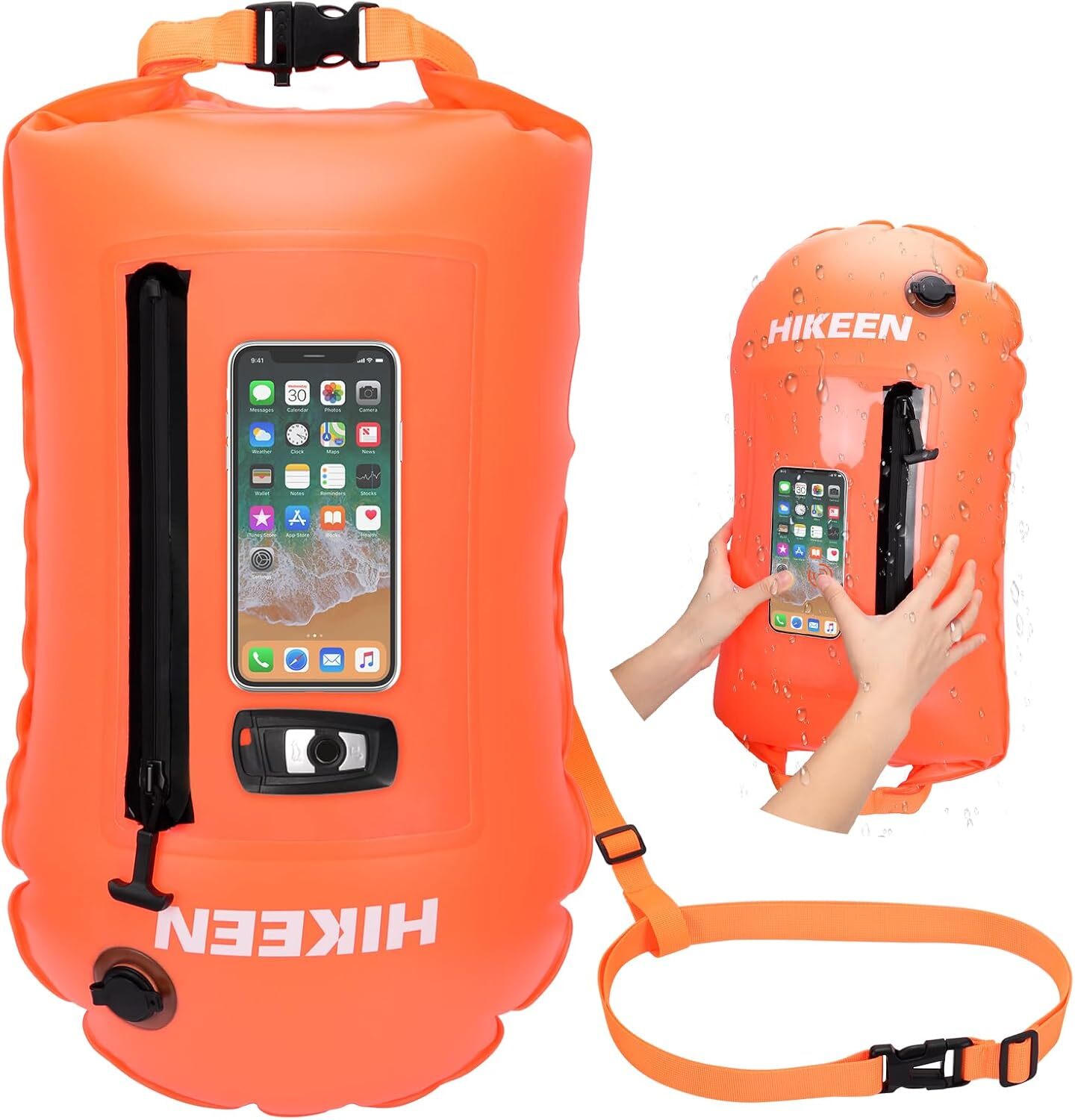 Swimming Buoy Tow Floats for Open Water Swimming, Swim Buoy Dry Bag Phone Case