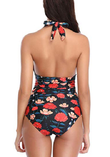 One Piece Swimsuit Slimming Monokini Tummy Control Swimwear Size L 1 piece