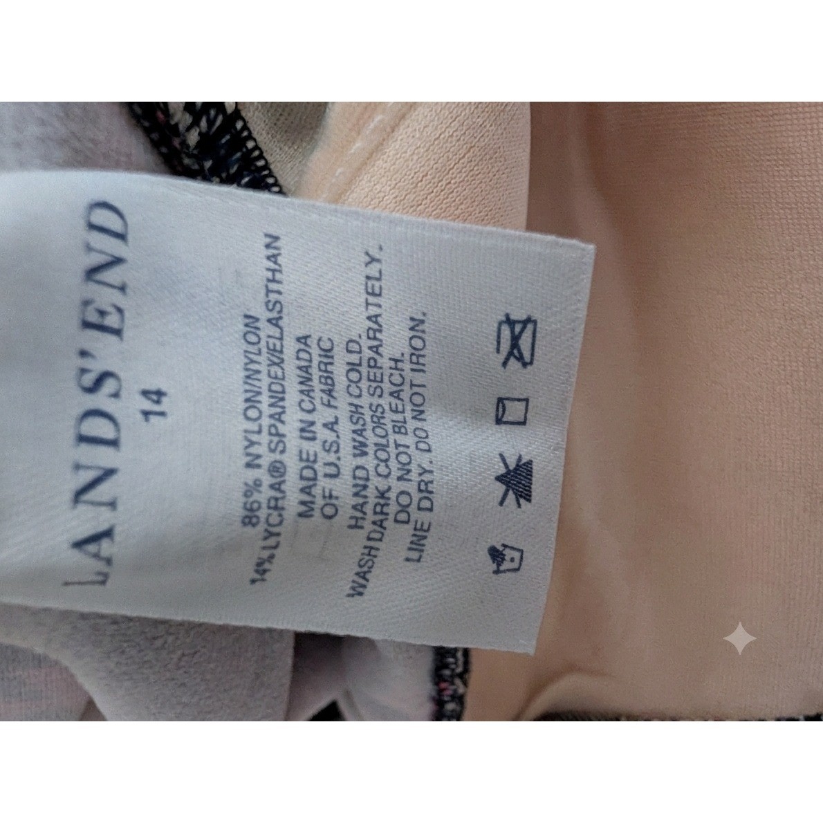 Lands’ End NWT 2-Piece Tankini & Swim Skirt Set Size 14