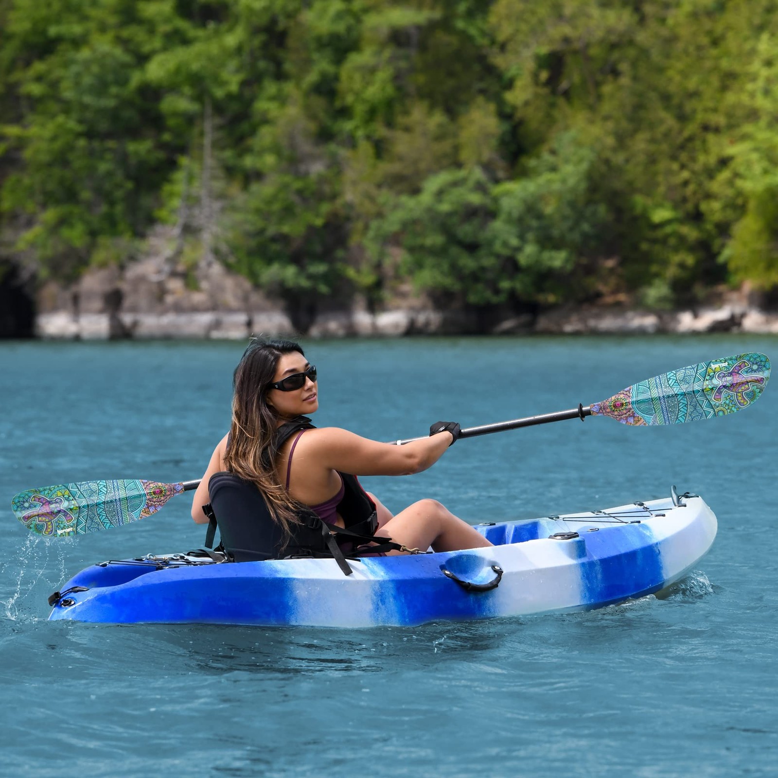 Hornet Watersports Fiberglass Kayak Paddle for Adults- Ideal for Touring, Fis…