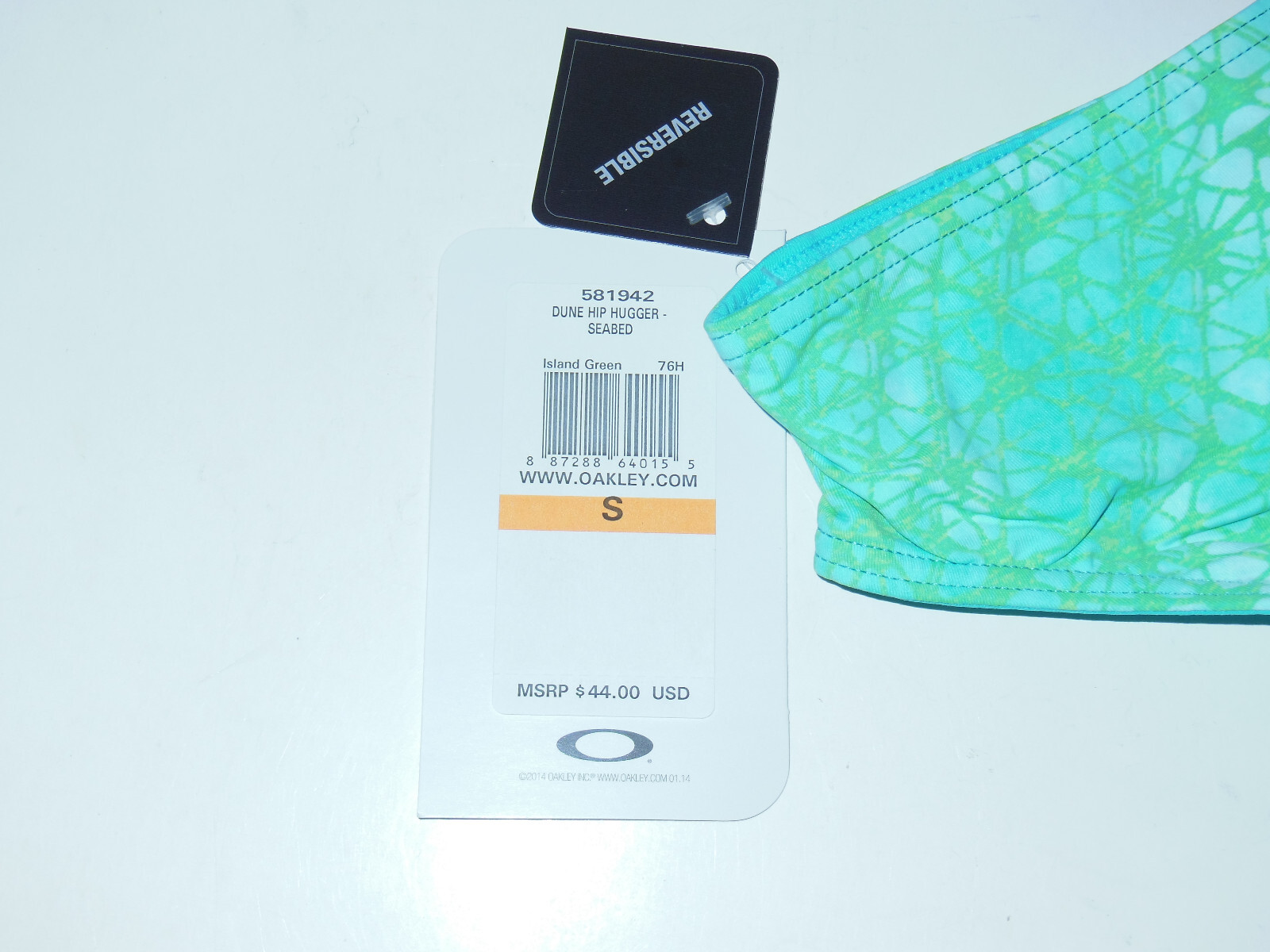 Oakley Dune Hip Hugger Seabed Reversible Swim/Beach Bottoms Womens Small Green