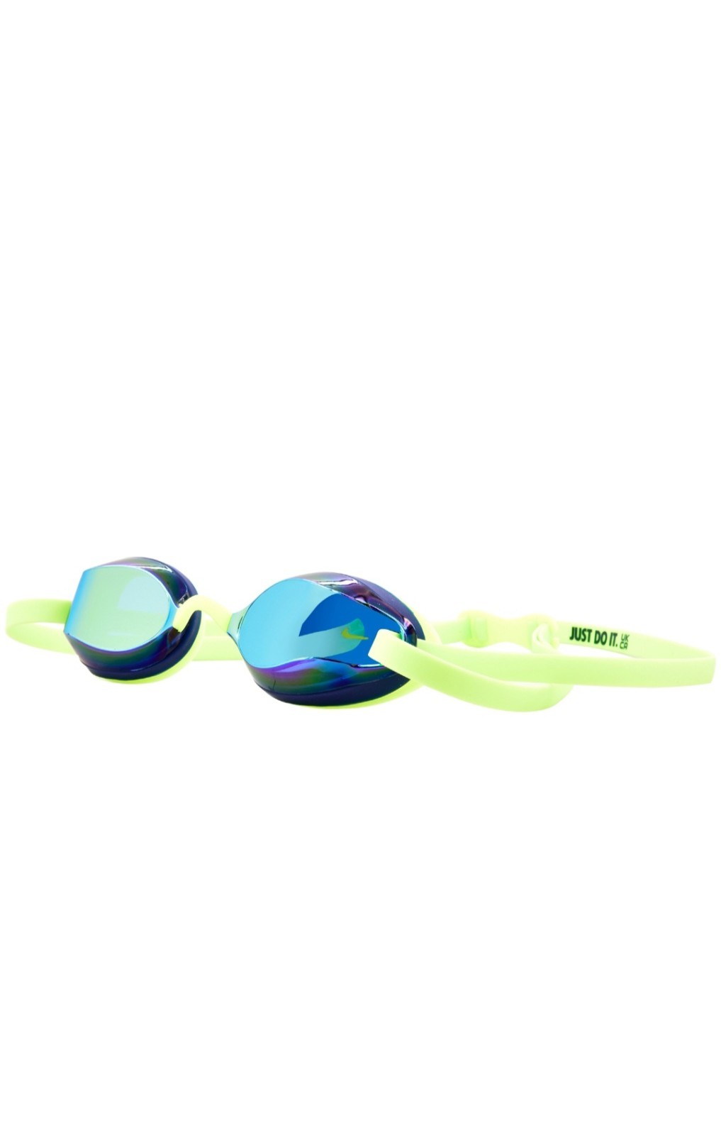 Nike Swim NESSF132 Legacy Comfort Mirrored Goggle Fluorescent Green