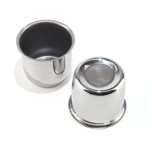 2Pcs 3.31″ Push Through Wheel Center Caps Stainless Trailer Hub Cap for Truck