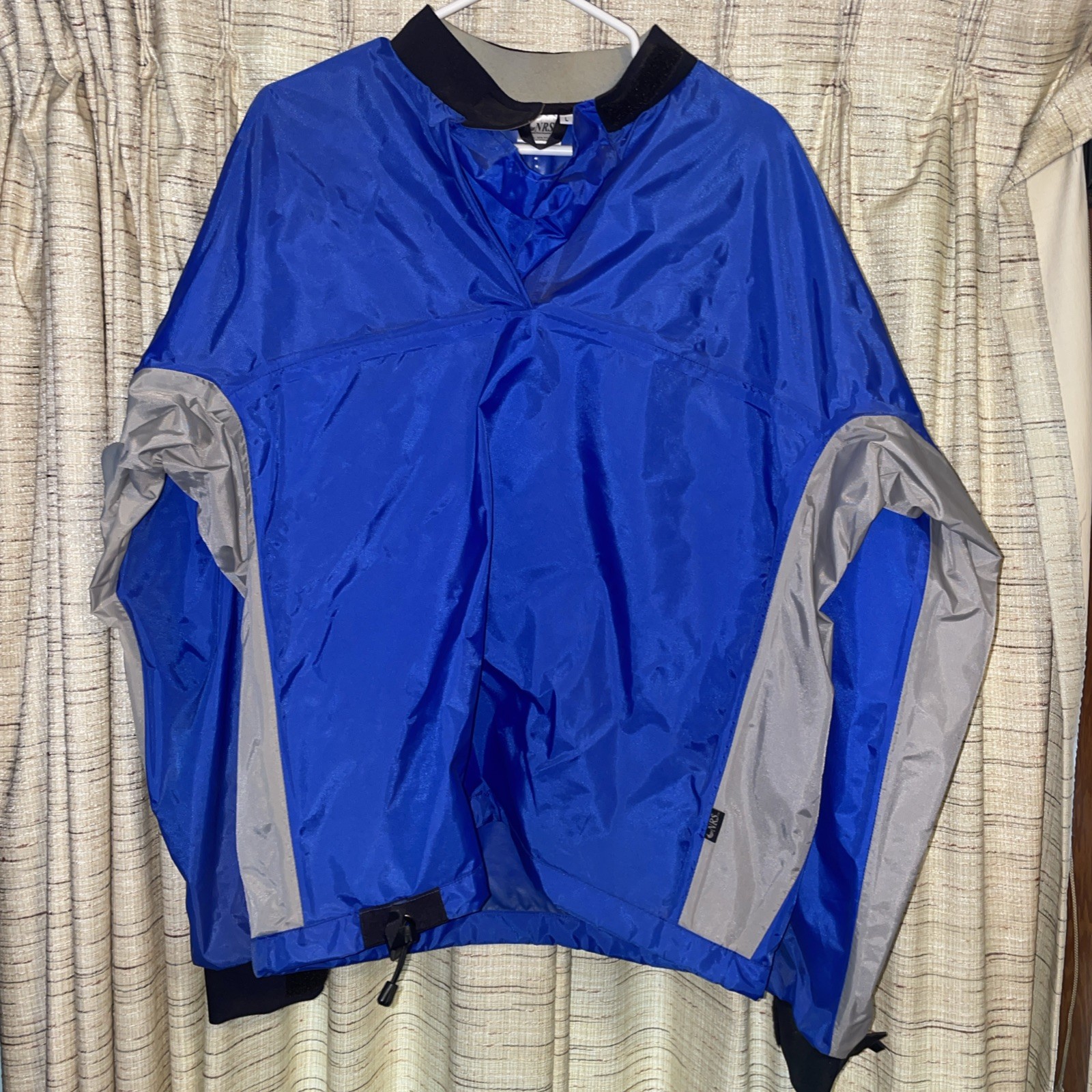NRS Rio Large. Paddling Jacket Splash Top for Rafting Kayaking Blue Gray NOS