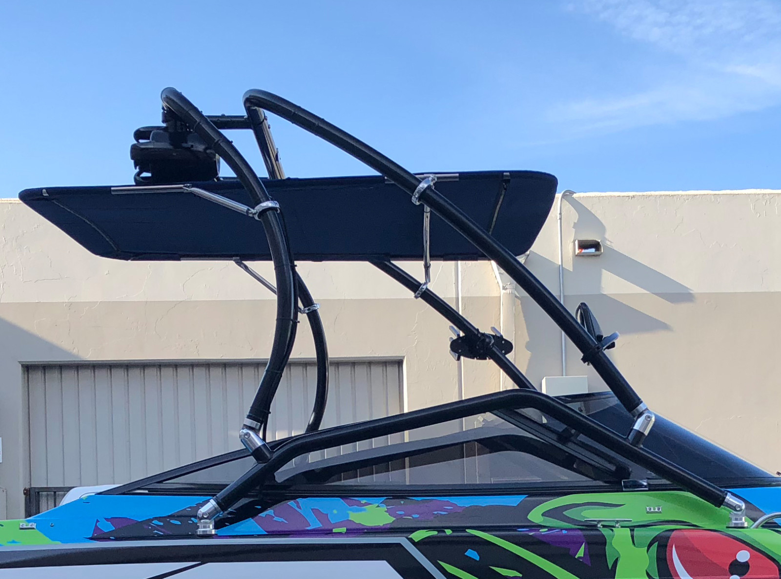 Wakeboard Tower Bimini Top PRO1580 Red 5 Years Warranty No Fading No Deformation