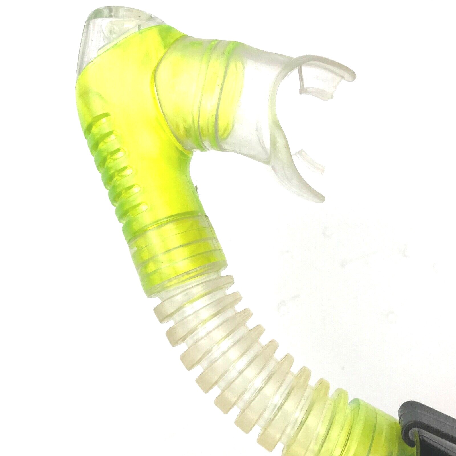 SPEEDO Adult Snorkel Green and Orange Rubber Plastic