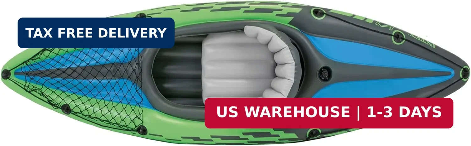 INTEX Challenger Inflatable Kayak Series: Includes Deluxe 86in Kayak Paddles