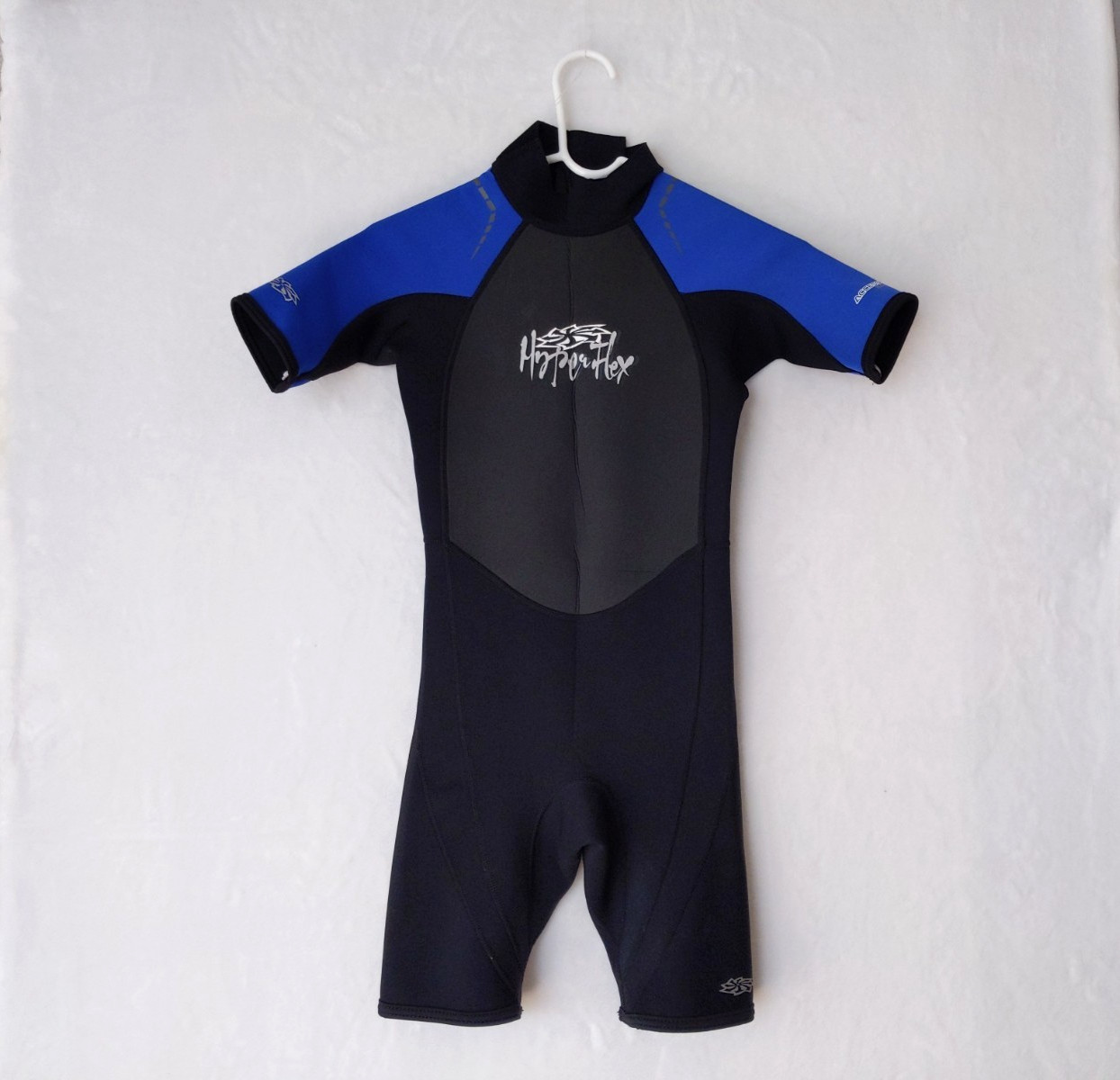 Hyper-Flex Wetsuit 10 Youth Black Blue Shorty Access 2.5mm Kids Surfing Swim