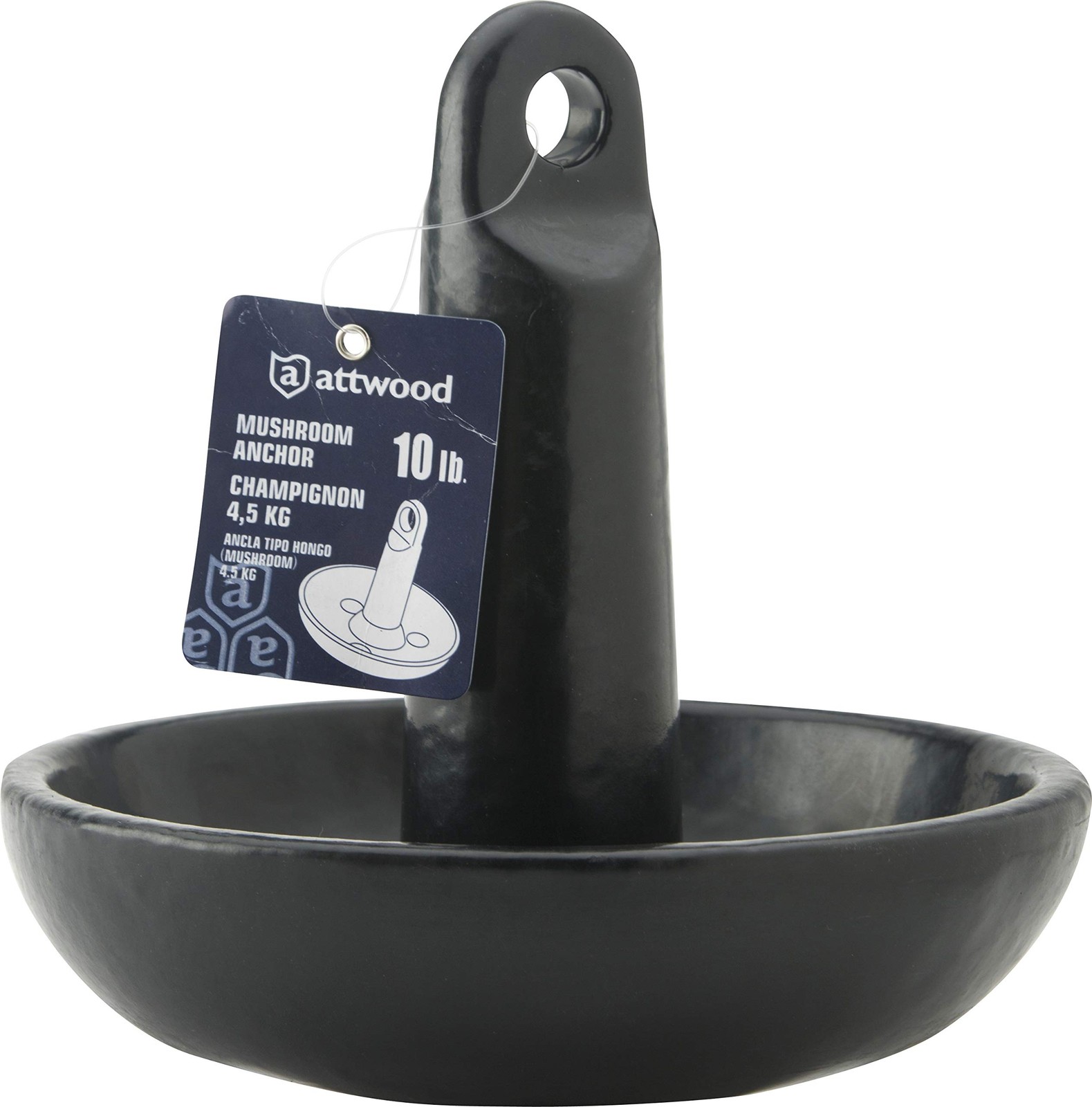Wide Area Mushroom Anchor 8lb Cast Iron Mud Weed Boat Docking Heavy Duty