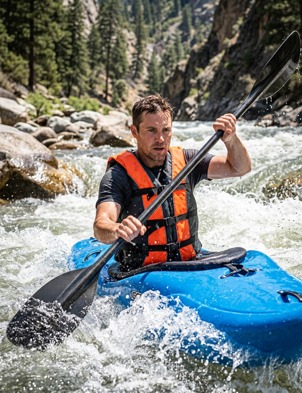 Hardcore life jacket paddle vest; Coast Guard approved Type III PFD life vest fl