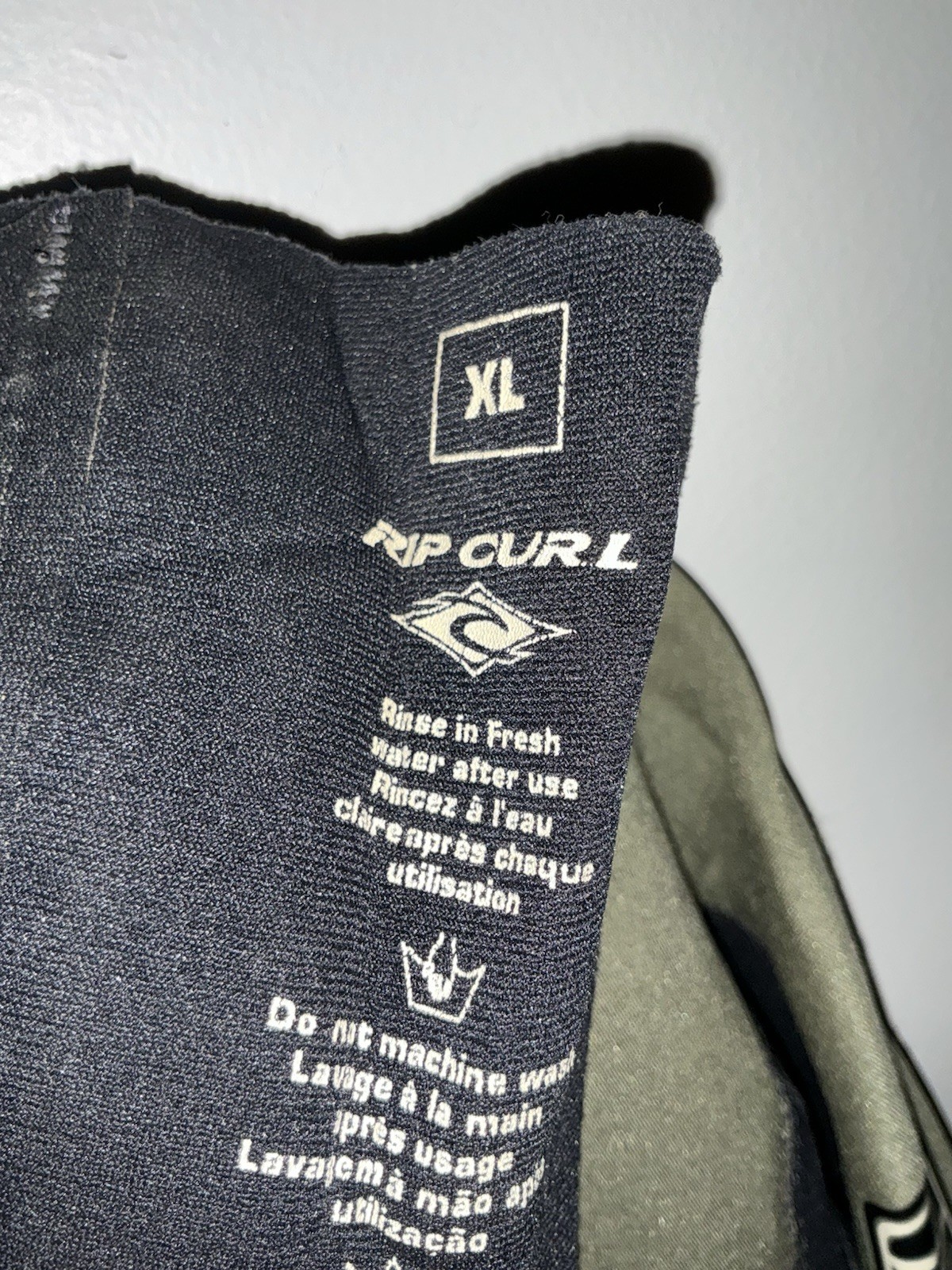 Rip Curl Classic Wet Suit Mens XL – Black & Army Green – Rare
