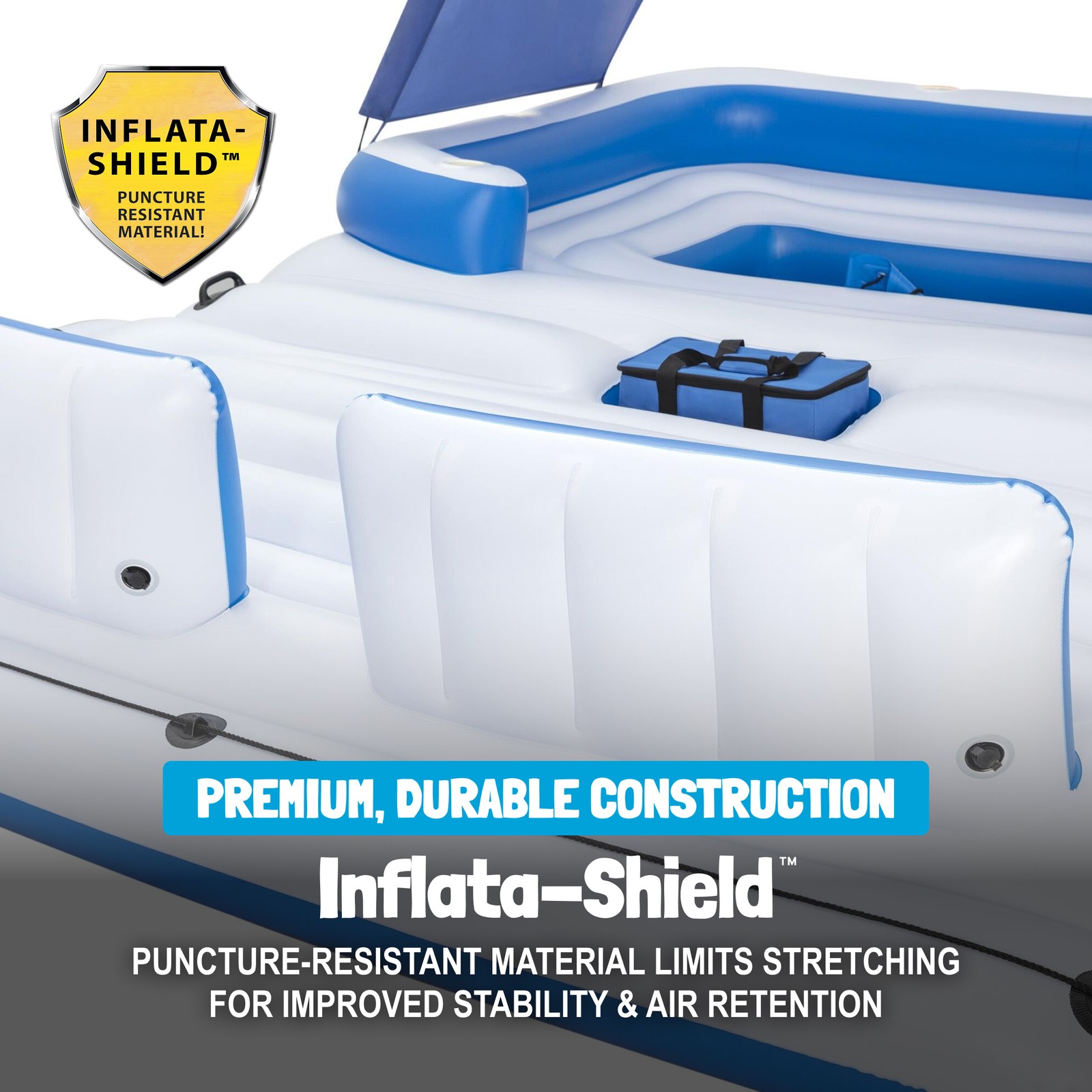 Bestway Hydro-Force Tropical Breeze 6 Person Inflatable Party Island Water Float