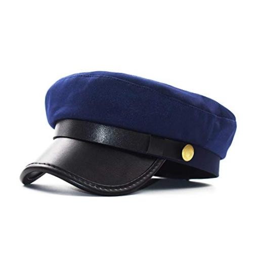 Chauffeur Hat for Men Women Classic Vintage Newsboy Cap Costume One Size Blue