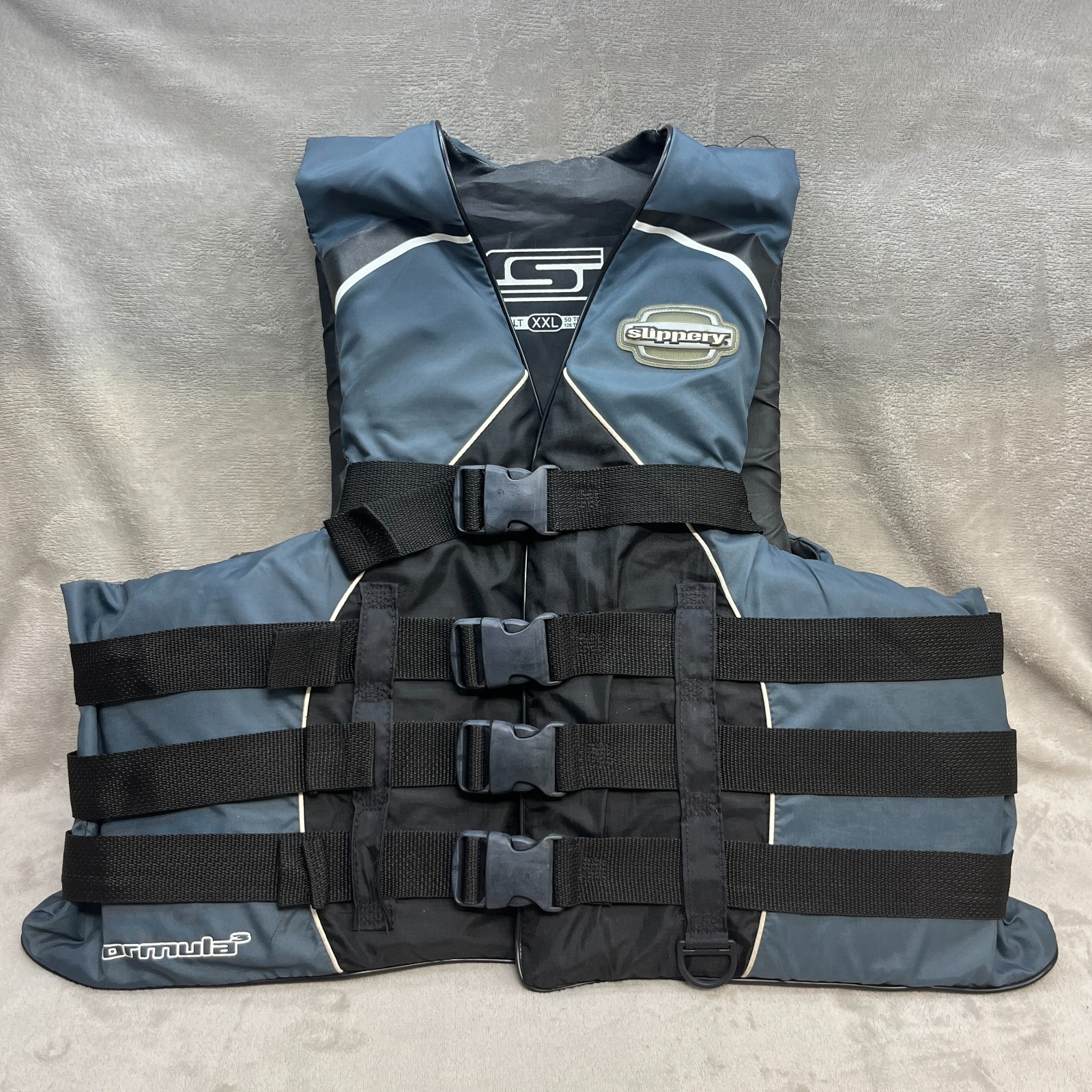 Slippery Reform Life Vest Adult Small 50-60 inch Grey PWC 2XL XXL