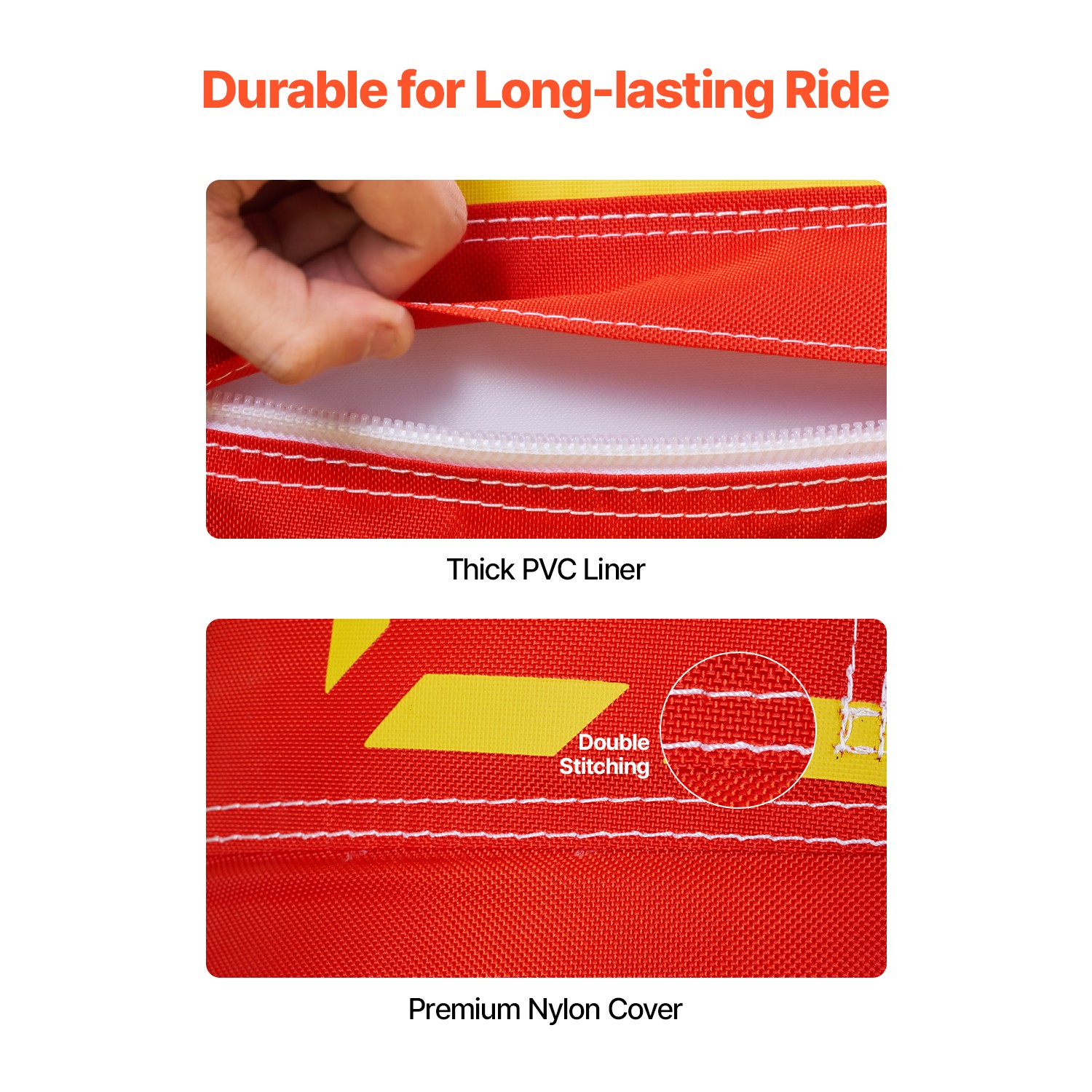 Uimoso Towable Tube for Boating 1-3 Riders Inflatable Boat Tubes Towables 510lbs