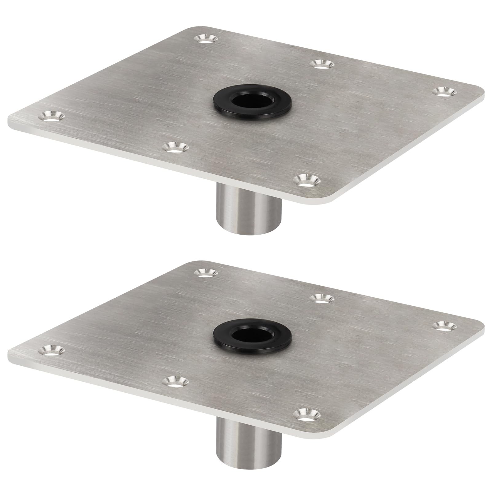 CLLOMAGY Boat Seat Base Mount 2pack 7×7 Stainless Steel, Metallic