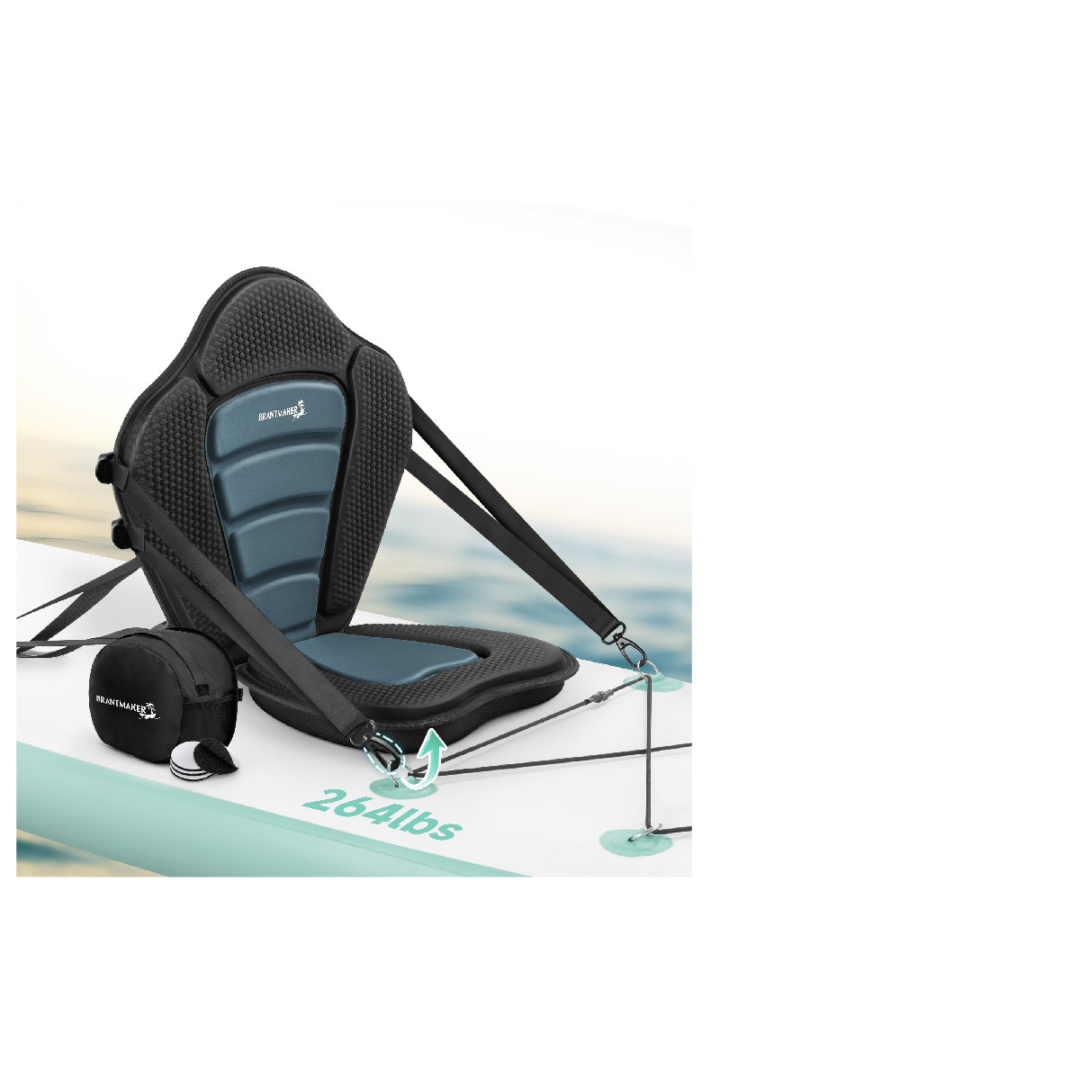 Brantmaker Kayak Seats Back Support Paddle Board Seat For Inflatable Boards