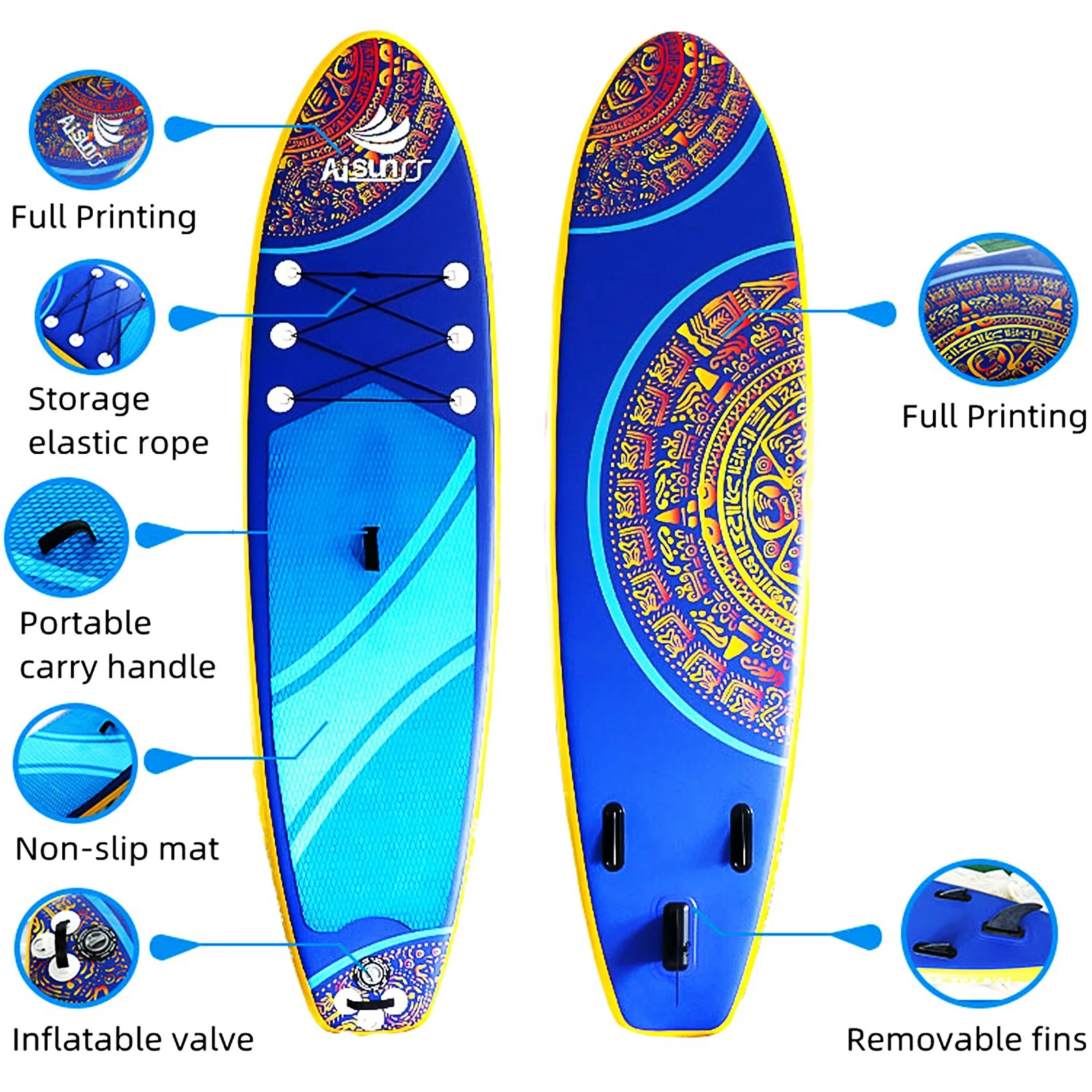 Inflatable Stand up Paddle Board, 10.6Ft SUP Paddleboard with Premium SUP Access