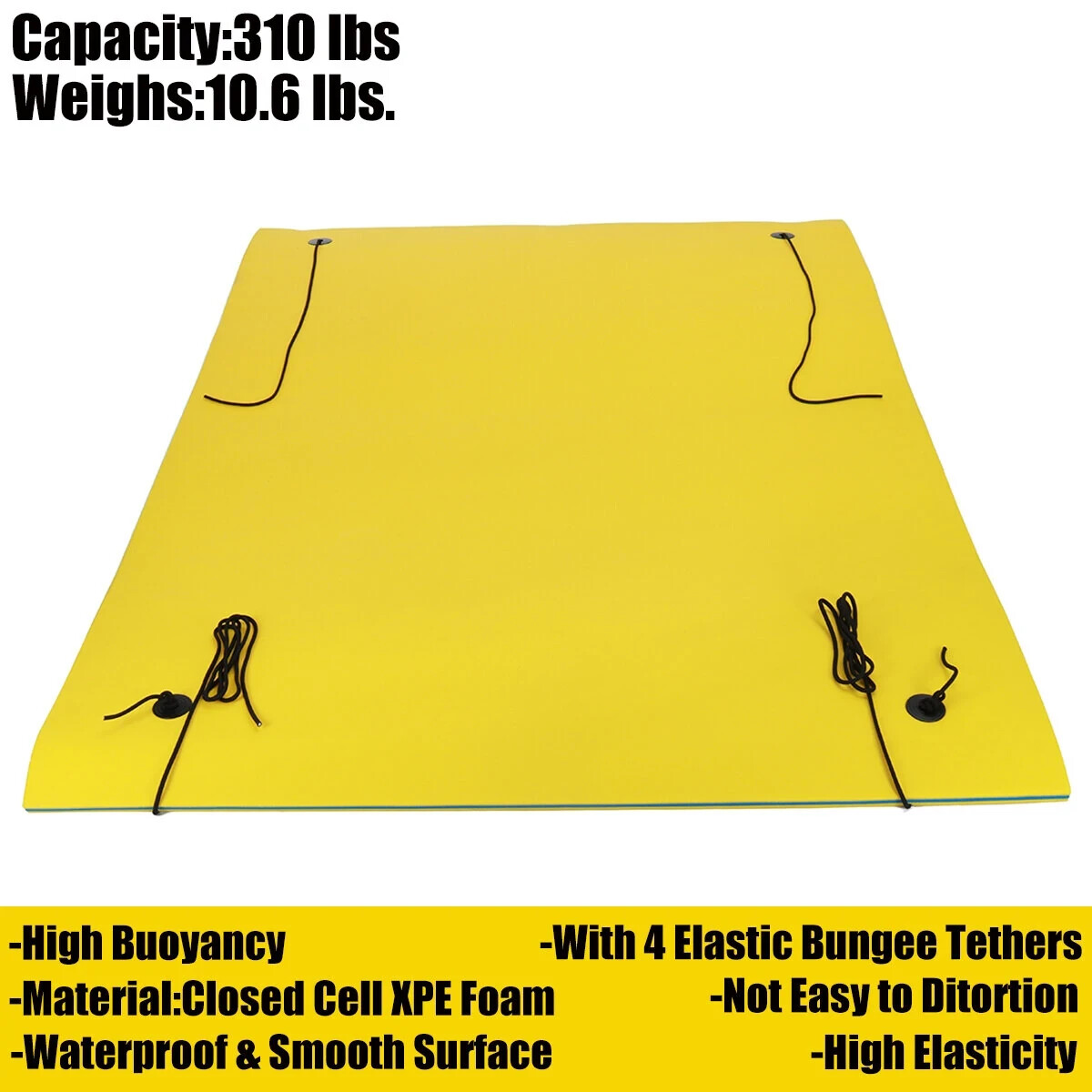 Floating Water Pad 101″x69.5″ – Tear-Resistant XPE Foam Mat for Lake, Pool & Bea