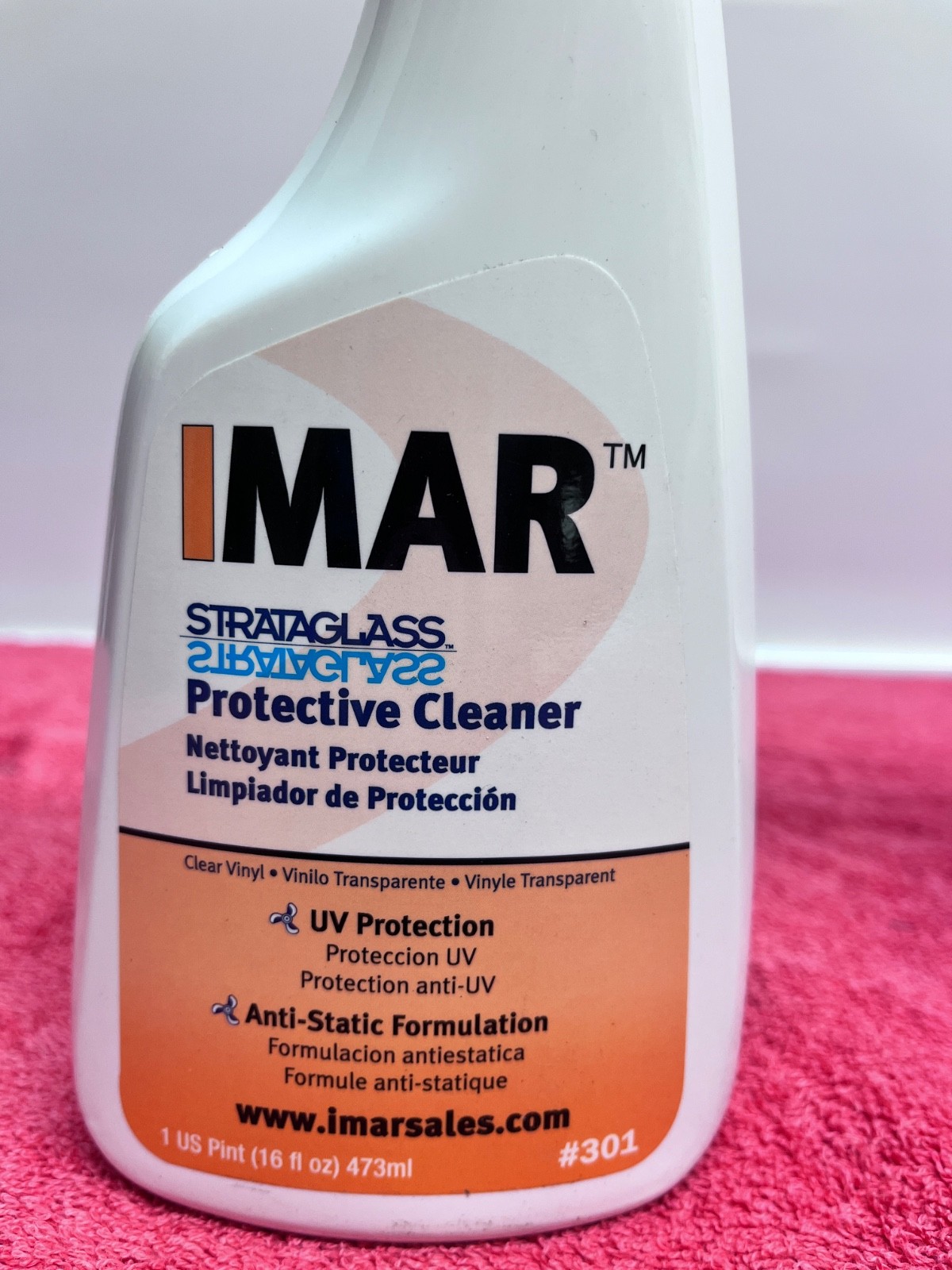 IMAR #301 Strataglass Protective Cleaner – Lot of (6) 16 Oz Spray Bottles